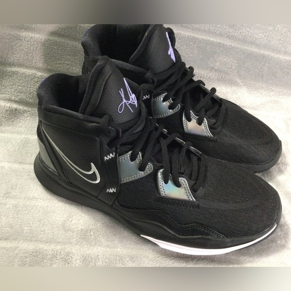 Nike Kyrie Infinity Black Metallic Silver (GS) No Box Size 7y - Picture 4 of 8